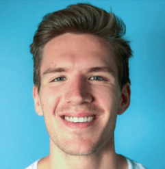 Man smiling after Invisalign